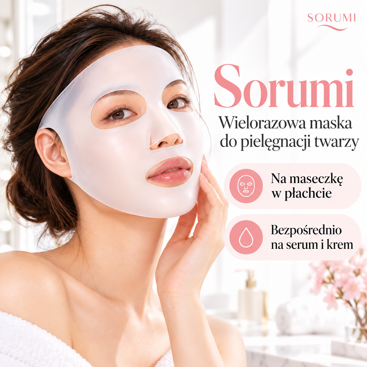 Sorumi – wielorazowa maska pielęgnacyjna główna